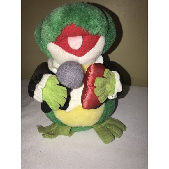Vintage Electronic Singing Dancing Frog Prince Valentine Plush GAF untested - Picture 3 of 10